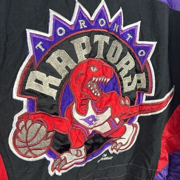 🔥🏀 Vintage 1994 TORONTO RAPTORS NBA Pro Player Puffer Jacket Men Sz XL - GUC - Picture 6 of 11